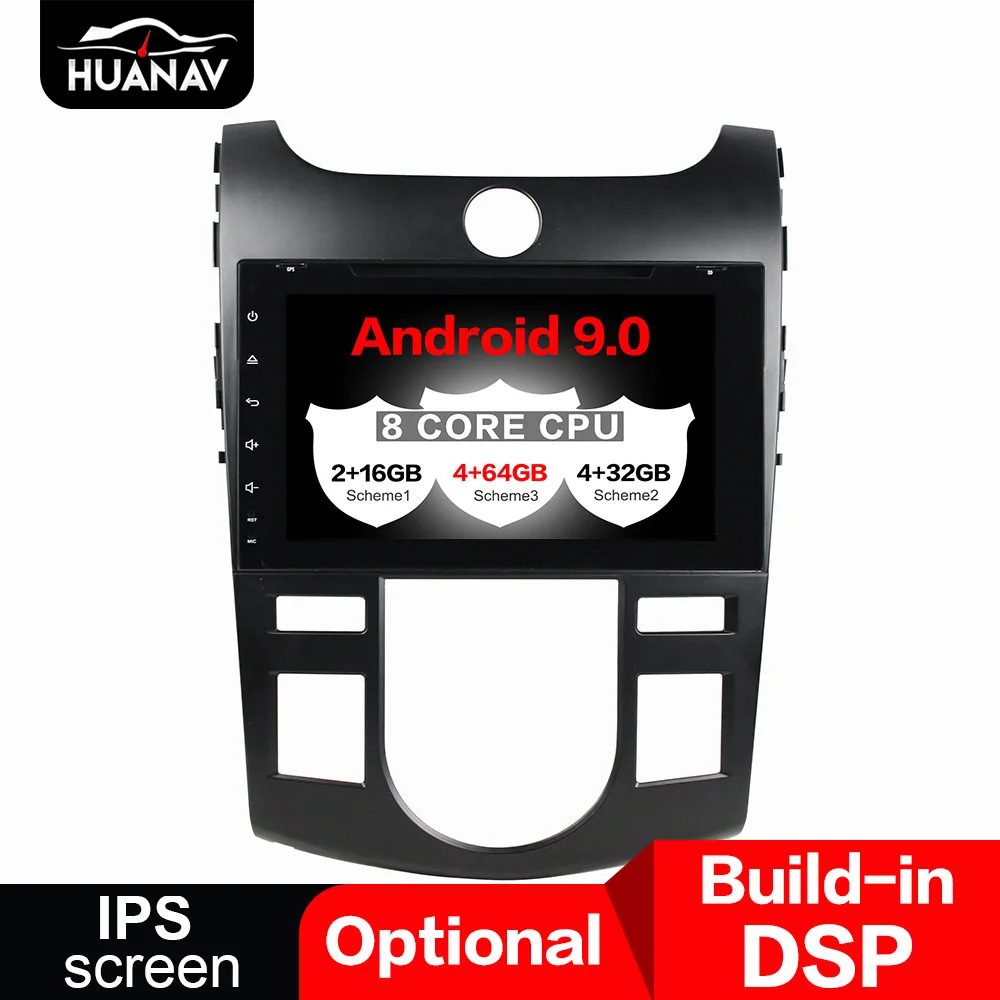 DSP Android 9 0 автомобильный dvd-плеер для gps-навигации Kia Forte 2008-2012 Авто Радио