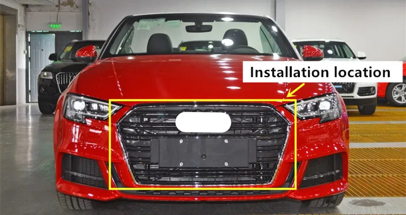 CNORICARC для Audi A3 Автомобильная Передняя Воздушная решетка отделка полоски хром абс авто бампер Декоративные Блестки наклейка спортивный стиль