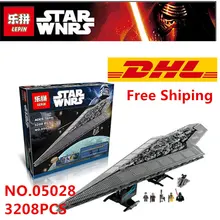 Lepin 05028 Compatible Legoed Minifigures Star Wars Brick Imperial Star Destroyer 10221 Building Blocks Model Toys For Children