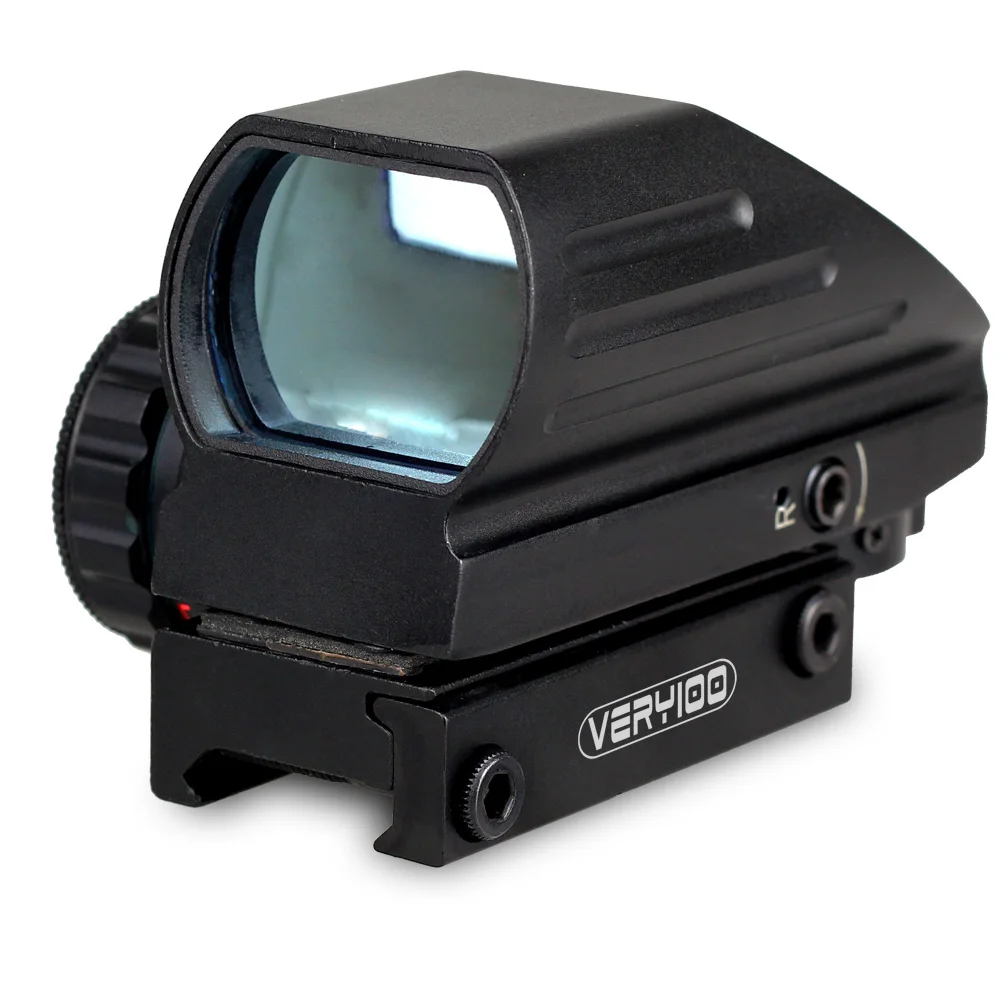 

VERY100 Tactical Reflex Red/Green Laser 4 Reticle Holographic Projected Sight Scope Airgun Rifle sight Hunting Rail Mount 20mm