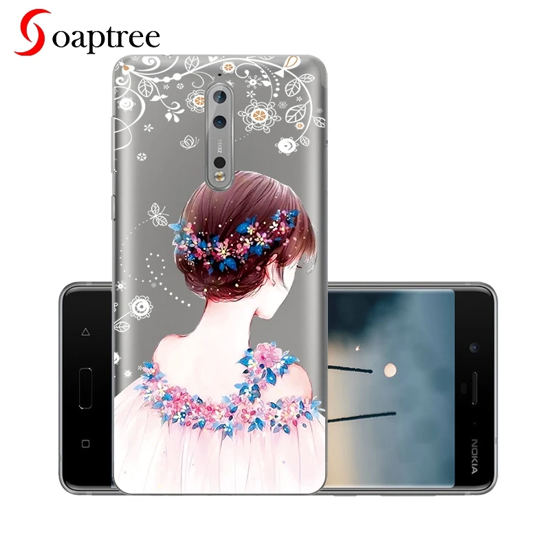 

Silicone Phone Case For Nokia 9 8 7 8 Sirocco Case Cover For Nokia C1 Clear Painted TPU Cover For Nokia9 Nokia8 Nokia7 Housings