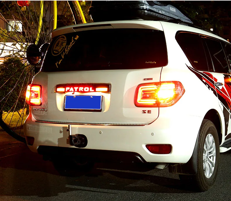 3 шт. Многофункциональный светодиодный стоп-сигнал с светодиодный свет Стайлинг Обложка для Nissan Patrol Armada 2013