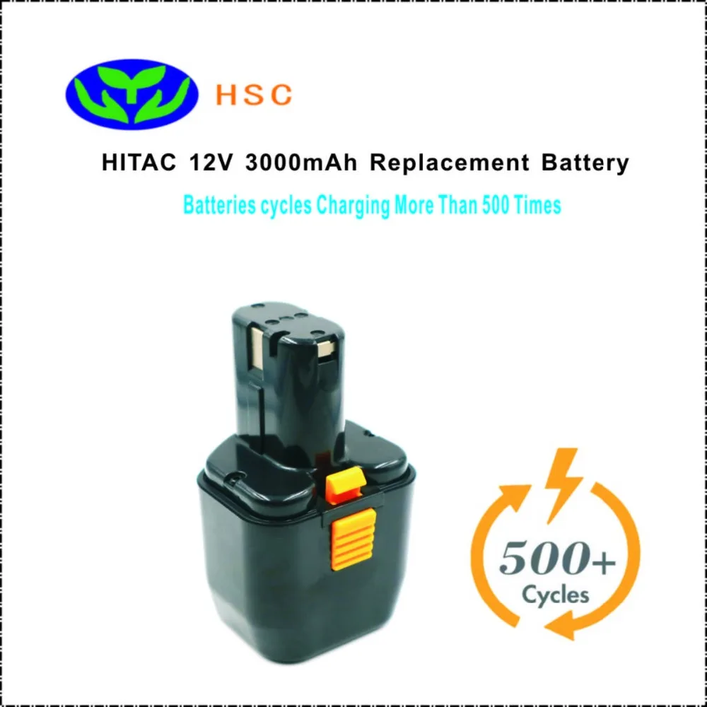 

3.0Ah rechargeable battery HIT12A NiMh battery 12V Replacement HITAC EB1224 EB12B EB12G EB12M EB12S FEB12S Battery Pack 12V