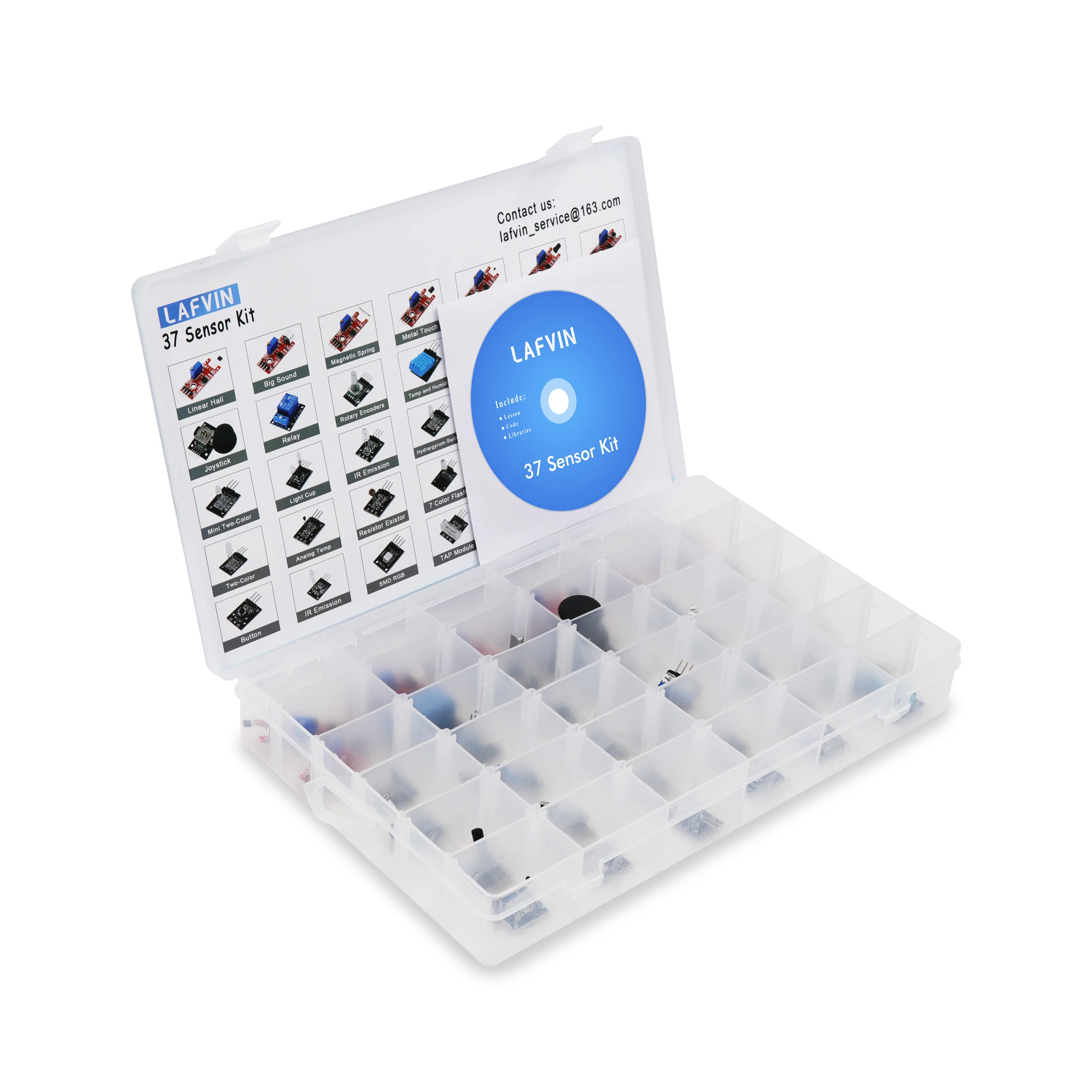 Комплект сенсорного модуля LAFVIN 37 в 1 для Arduino UNO R3 Mega2560 Mega328 Nano с учебным