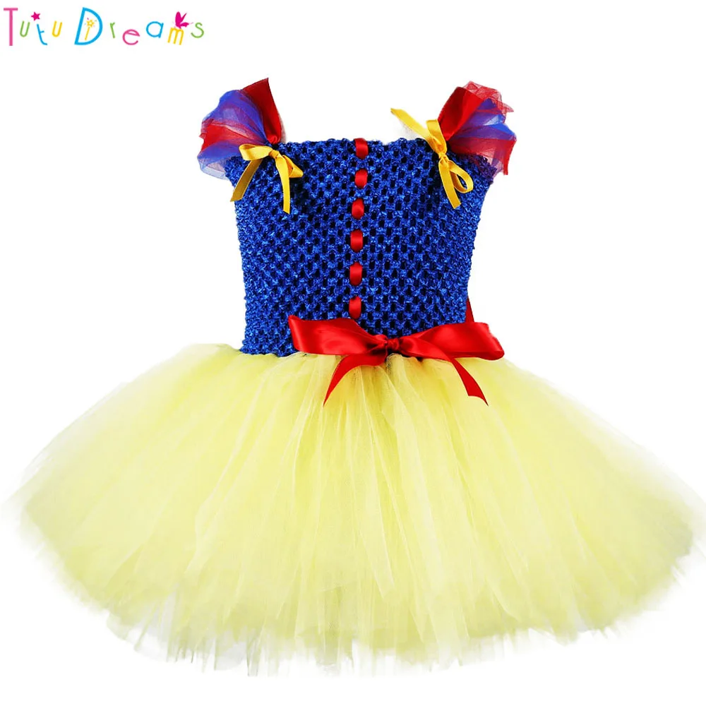 Платье-пачка принцессы Белоснежки на день рождения для маленьких девочек, детская официальная одежда, платья для особых случаев на