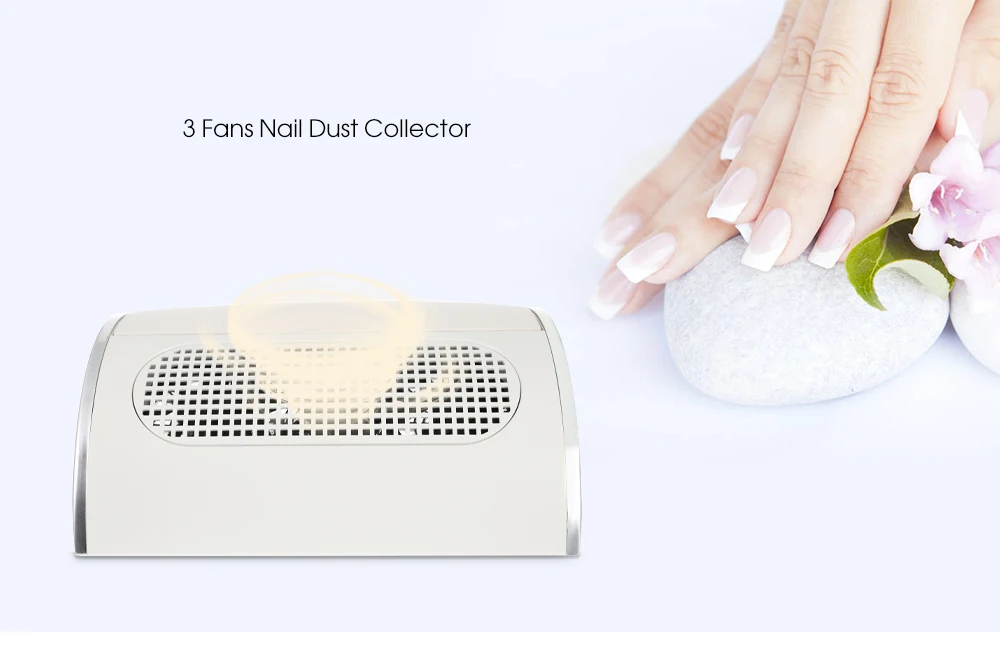 Powerful Nail Dust Suction Collector with 3 Fan Vacuum Cleaner Manicure Tools Machine with 2 Dust Collecting Bags 7