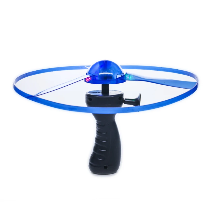 

1 Set Electric Plastic Rotating Flying Discs Gyro Novelty Gag Light-up Toys for Kids Outdoor Sports Funny Games Birthday Gifts