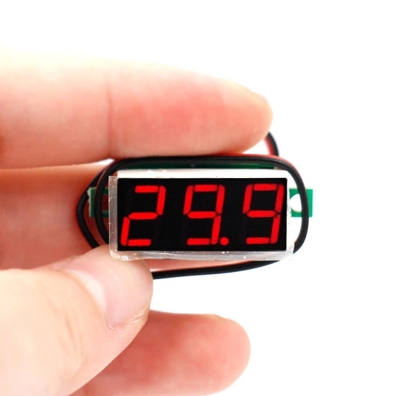 

DC 2.4V-30V 0.28 inch LCD digital Panel voltmeter Volt tester Gauge voltage meter for Motorcycle car 30%OFF