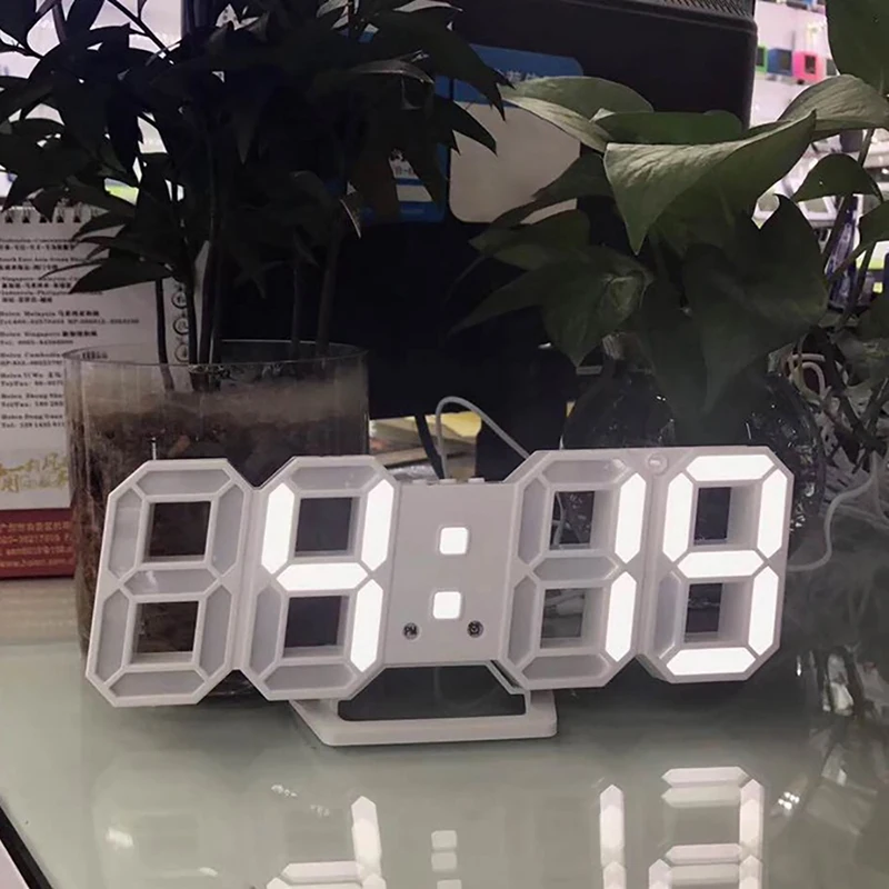 USB Digital Novelty Lightings Table Clocks Wall Clock LED Display