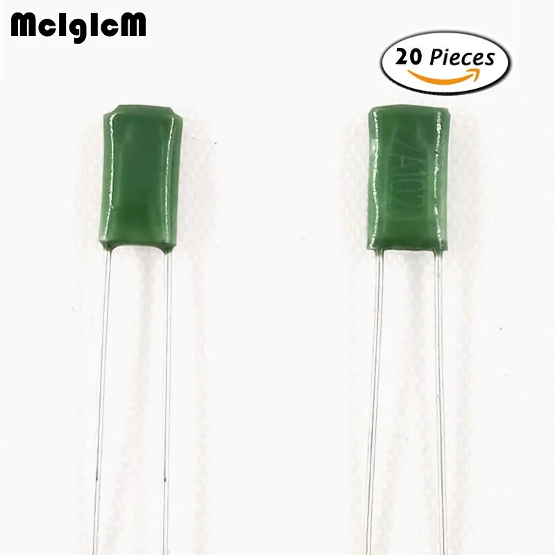 

McIgIcM 20pcs Polyester film capacitor 630V 100V 6.8nF 47nF 2J682J 2J473J 2A473J
