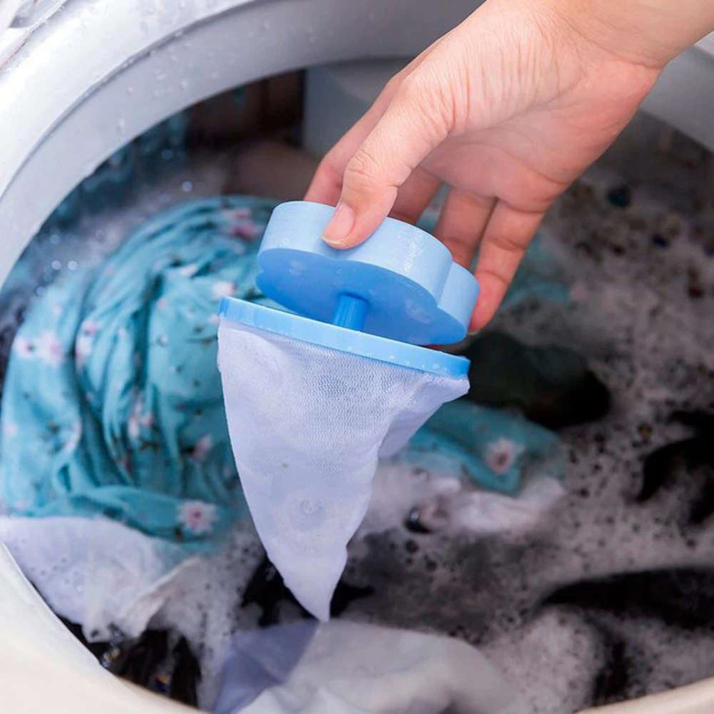 

Washing Clothes Ball Filter Protection Washing Machine Hair Ball Removal Tool Cleaning Hair Ball Suction Remover Stick Bag