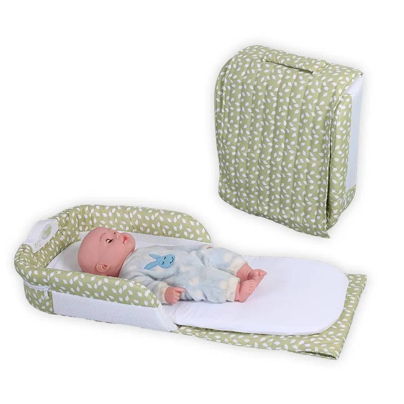 Новая модная складная детская маленькая спальная кровать детская кроватка для младенца портативная детская кроватка для путешествий кроватка для мамы - Цвет: A