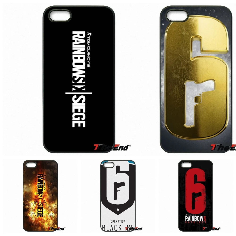 Cool Rainbow Six Siege Operation Logo Cell Case For Iphone X 4 4s 5