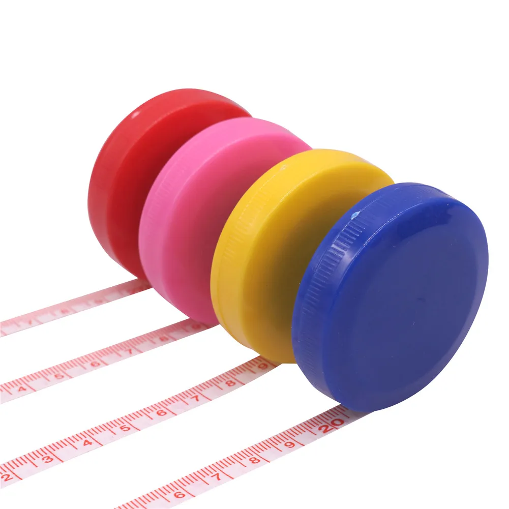 

8pcs 1.5m Auto Retractable Soft Leather Feet Roulette Measuring Tape Measure Retractable Colorful Portable Ruler Centimeter Inch