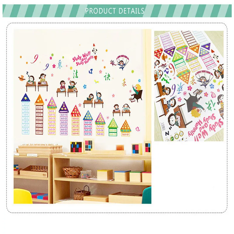 Мультипликационные 99 мультипликационные наклейки для стола для детского сада детская комната милая девушка стол декор стен для дома Наклейка самоклеящаяся
