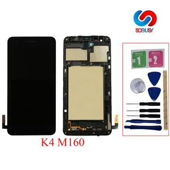 

5.0'' For LG K4 2017 M160 M151 M160E LCD Display Screen Touch Screen Panel Digitizer Assembly Lcd Tela Ecran Repair Parts+Frame