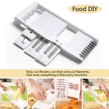 

6Pcs/Set Stainless Steel Shredder Slicers Device Grater Cut Potatoes Carrot Cucumber Wire Cooking Tools Size 25.5*10cm