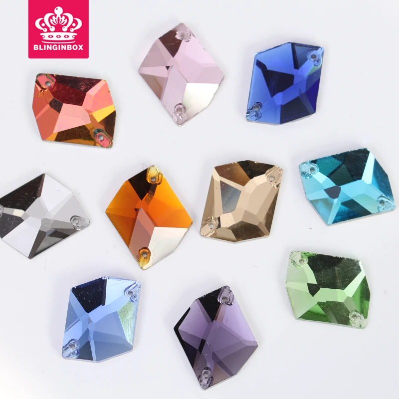 

Cosmic Sew On Rhinestone Flatback Glass Sewing Rhinestones Glitter Strass Diamond Sewing Crystal beads for Clothes Crafts Y1617