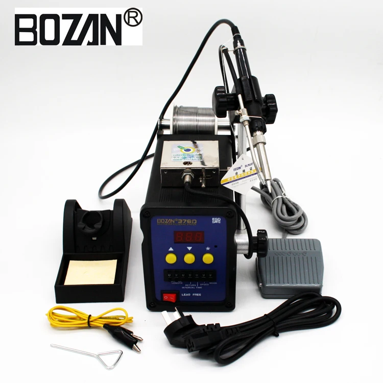 

376D Automatic Tin Feeding Machine 90W Foot Switch Send Tin Constant Temperature Soldering Station BOZAN Factory Price