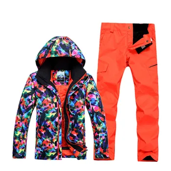 

Gsou snow Men's ski suit Ski pants Upset to keep warm