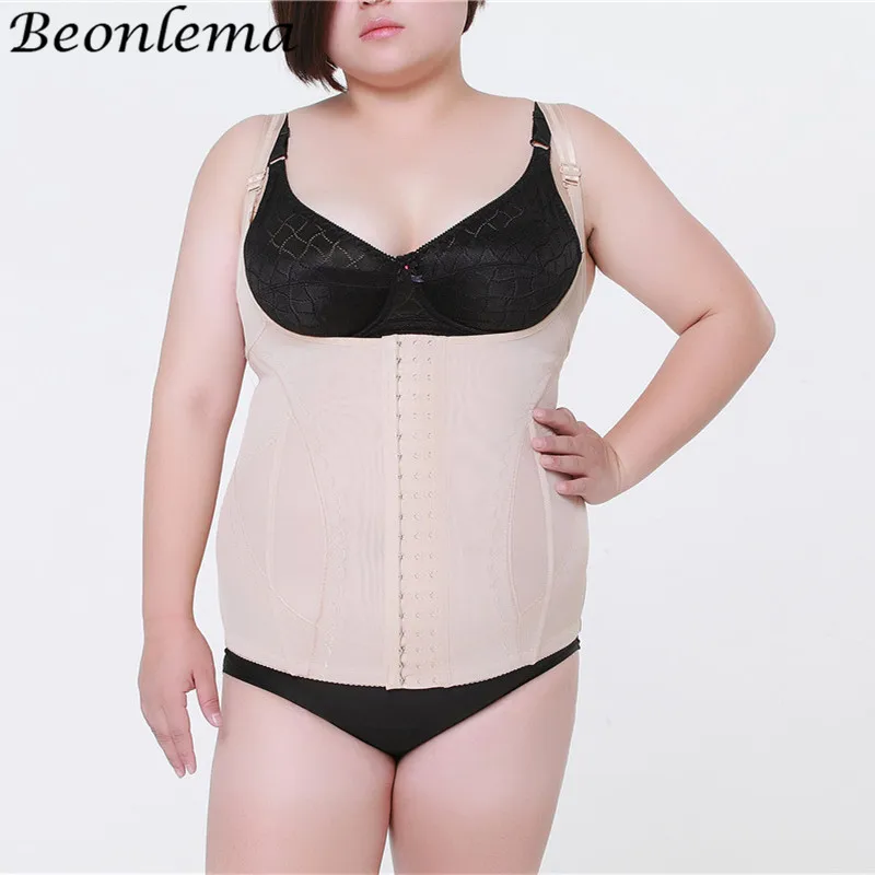 

Beonlema Plus Size 5XL Underbust Waist Cincher Tummy Control Slimming Bodyshaper Adjustable Straps Soft Fajas Reductoras Mujer