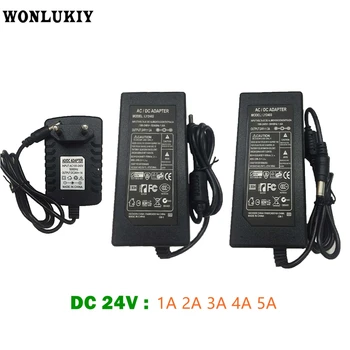

LED Power Supply Adapter AC 110V 220V To DC 24V 1A 2A 3A 4A 5A Transformer 24V Led Strip Lighting Led Power Driver Plug