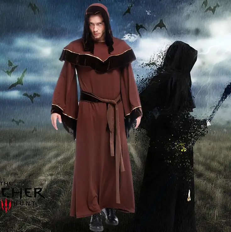 Plus Size M XXL Adult Men Halloween Devil Cosplay Fallen Angel Lucifer