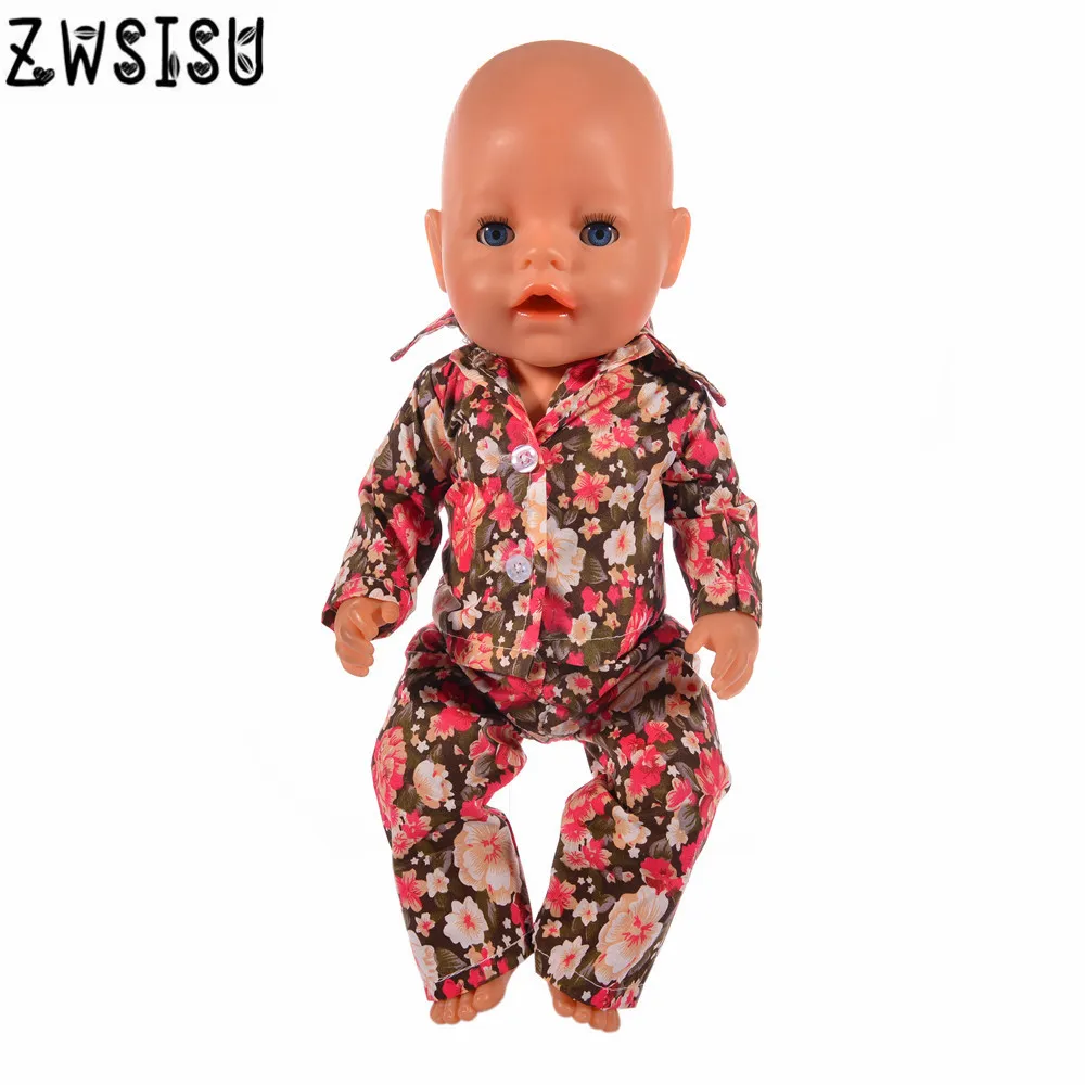 Кукольная одежда 15 шт. пижамы для 18 дюймов американская кукла и 43 см кукла для поколения игрушек