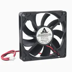 2 шт./лот Gdstime 80 мм 80x80x15 мм 8 см DC 12 В 2Pin Бесщеточный охлаждения Cooler вентилятор