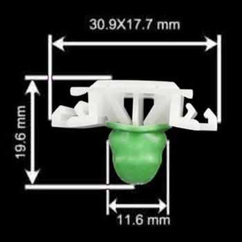 

Plastic Car For BMW Retainer With Rubber Boot 51132251394 A21430 Set E36 318Ti Clips Accs Tool Replaces High Quality