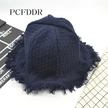 PCFDDR осенне-зимняя мужская и женская модная шерстяная шапка с флисовым краем теплая шапка рыбака