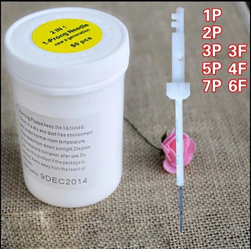 

50pcs 2R/3R/5R/7R/3F/4F/6F needles For Permanent Makeup Good Quality dragon permanent makeup machine Tattoo Needles