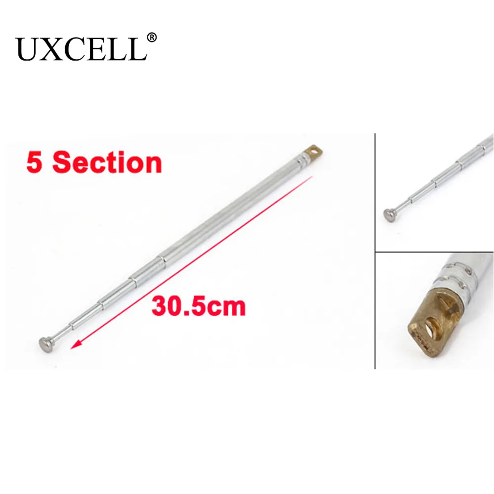 

UXCELL 93mm Long Remote Controller 5 Sections Telescopic Antenna Aerial for Car