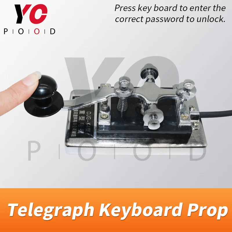 

YOPOOD Morse Code Device real life game prop supplier enter password code by telegraph keyboard to unlock escape room puzzles