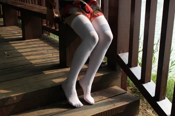 1 пара весна осень женские длинные Шелковый носок студент принцесса танец колено носки Японский бархат Косплей чулок