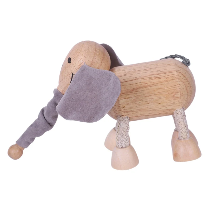 3D деревянный милые животные строительные блоки декоративная кукла небольшой моделирование модели животных ребенок детская развивающая игрушка статуя животного E