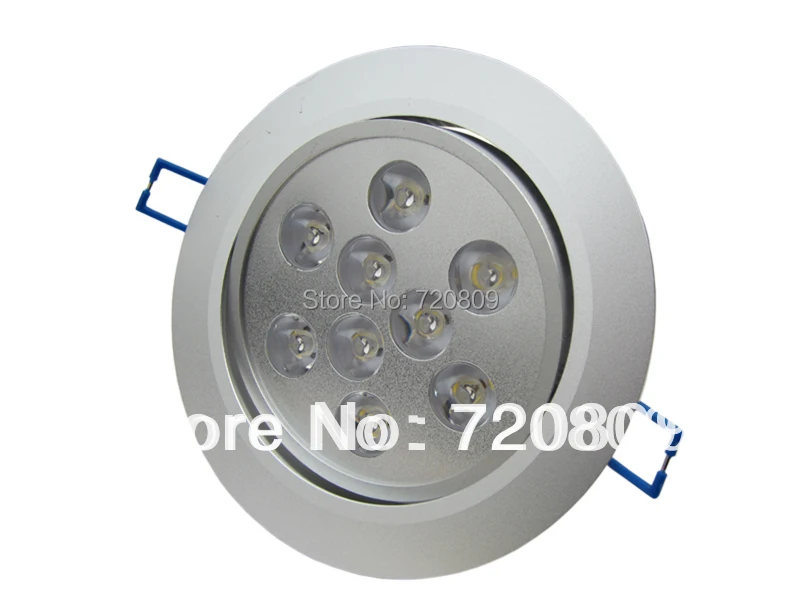 

10pcs/lot Free Shipping 9W LED Ceiling Downlight 9x1w Spot Recessed LED Lamp Pure/Warm White 85-265v
