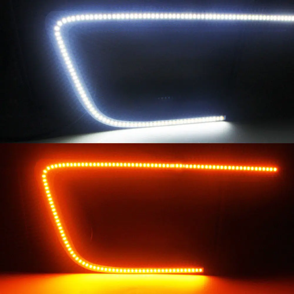 Switchback двухцветная Монтажная схема светодиодной лампы c-кольца DRL для 15+ Subaru WRX STI фар