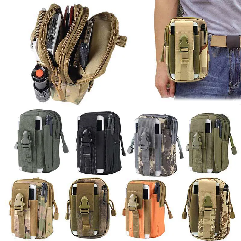 Waterproof Men s Tactical Coin Purse Waist Fanny Packs 5 5inch Mobile Pouch Bag B2Cshop