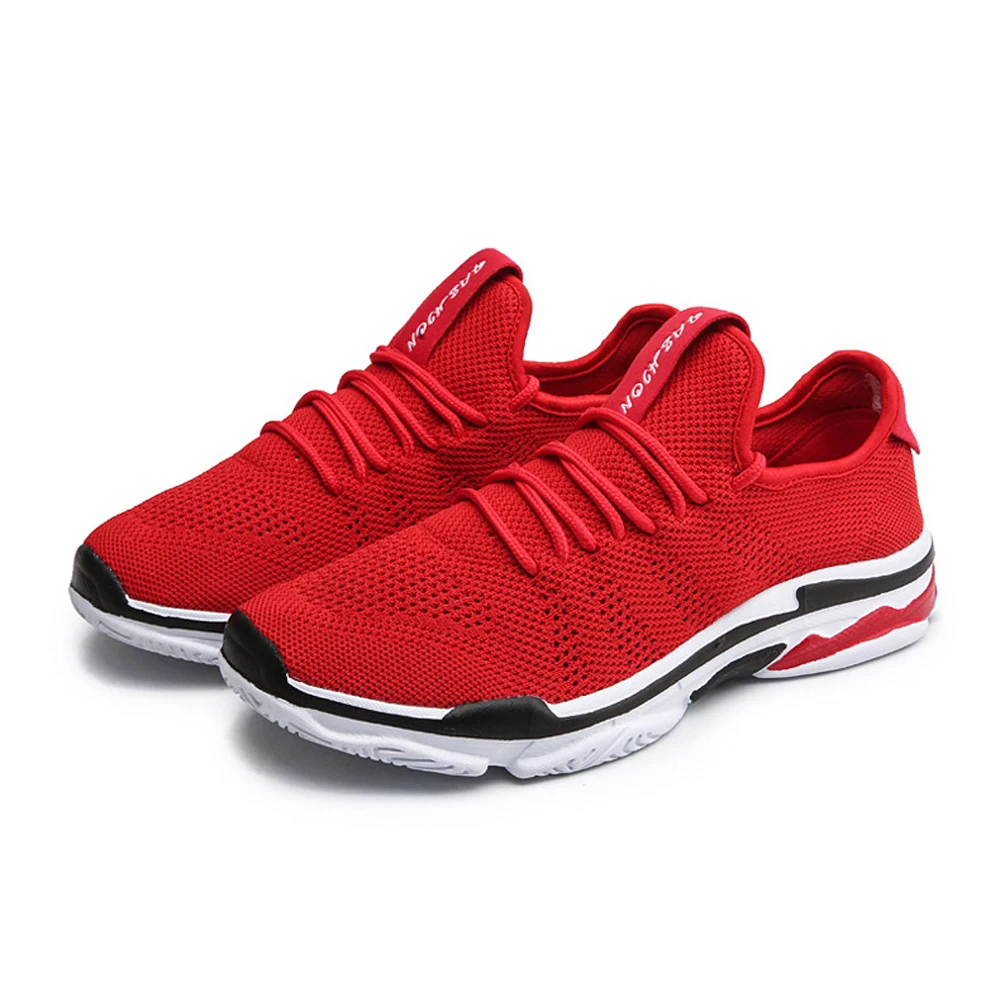 

Summer Breathable Sneakers Men's Vulcanize Shoes Mesh Casual Running Outdoor Lace-Up Sneakers Men Women Plus Size Shoes Black