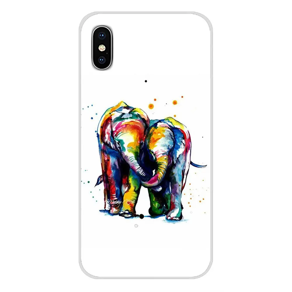 Аксессуары чехлы для телефонов Симпатичные Слоны Xiaomi Mi4 Mi5 Mi5S Mi6 Mi A1 A2 5X6X8 9 Lite SE Pro Max