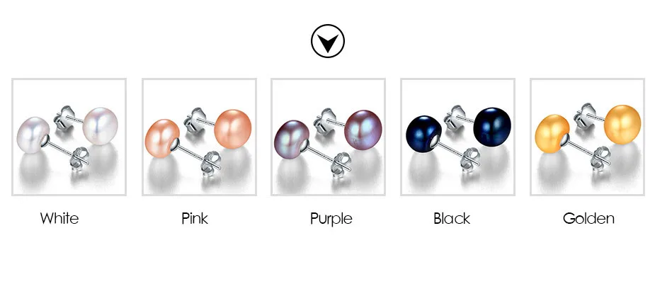 100% genuine freshwater white pearl earrings fashion jewelry silver stud earrings for women super deal with gift box 2021 new