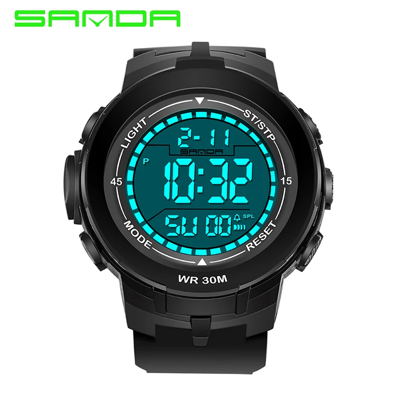 

SANDA Fashion Digital Watch Men Military Sport Watches Swimming Waterproof LED Digital Watch For Men Clock Relogio Masculino