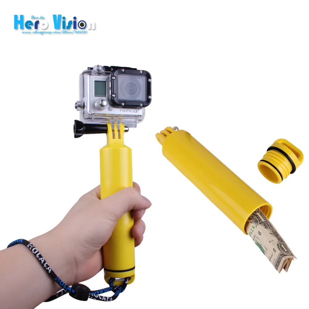 GoPro Detachable Floaty Bobber Floating Mount Floaty Grip Stabilizer Bobber Monopod for Sports