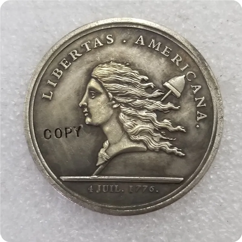 

USA 1776 LIBERTAS AMERICANA MEDAL Copy Coin commemorative coins-replica coins medal coins collectibles