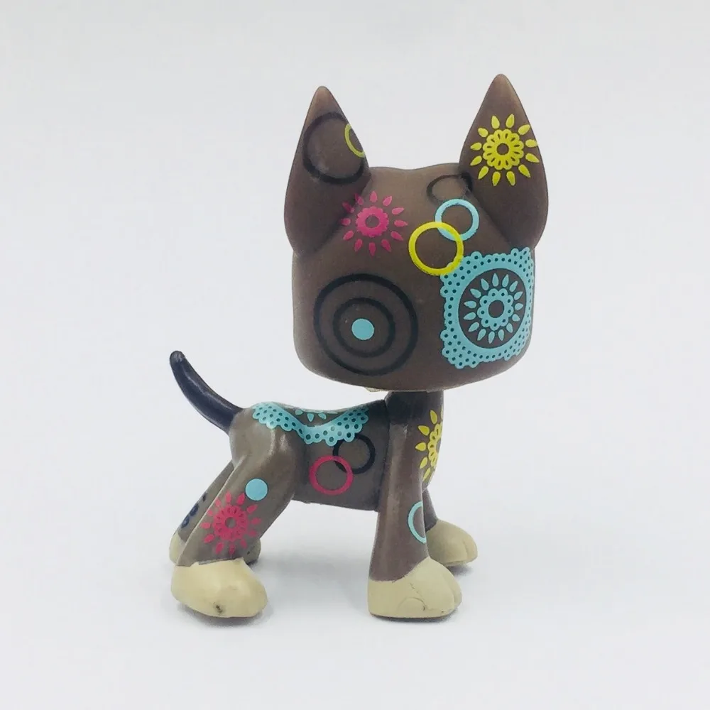 pet shop lps toys литл пет шоп игрушки лпс догов #1439 маленький темно коричневый большой