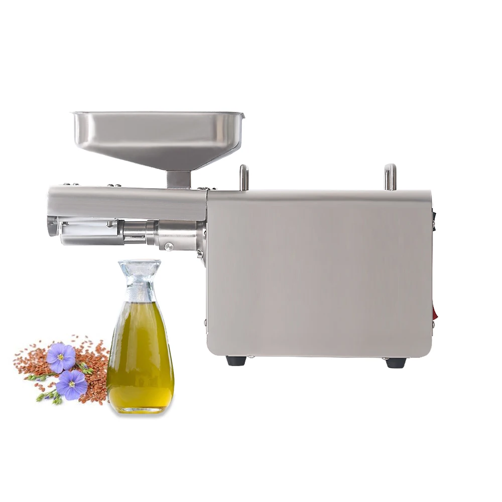 

450W Stainless Steel Automatic Oil Press Machine Cold Hot Expeller Small Seed Oil Extraction For Home Semic-Commercial
