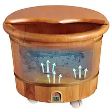 Дубовые Пузырьковые бочки для ног ведра домашнего электрического отопления термостатическая Ванна ведро автоматический Расширенный бочки артефакт