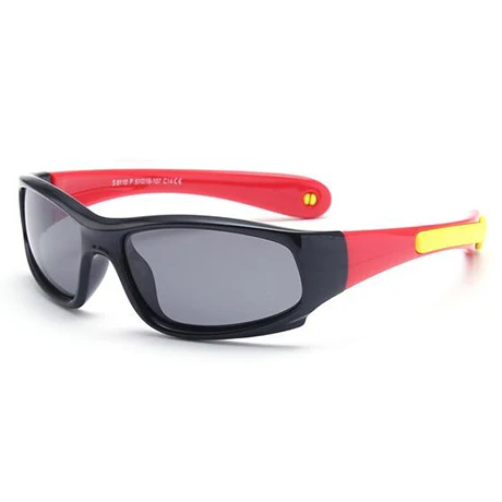 Детские поляризованные солнцезащитные очки TR90, детские защитные брендовые гибкие резиновые очки Oculos Infantil - Цвет линз: L08110-13