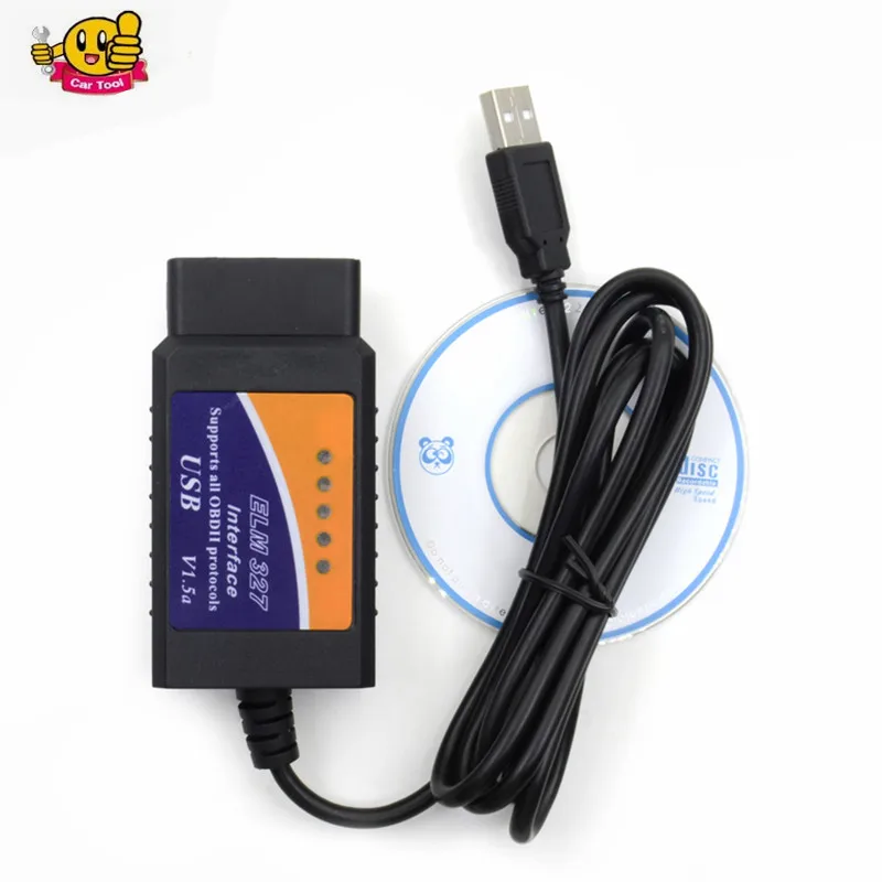ELM327 USB V2.1 OBD2 Car Diagnostic Scanner ELM 327 V 2.1 OBD 2 OBDII